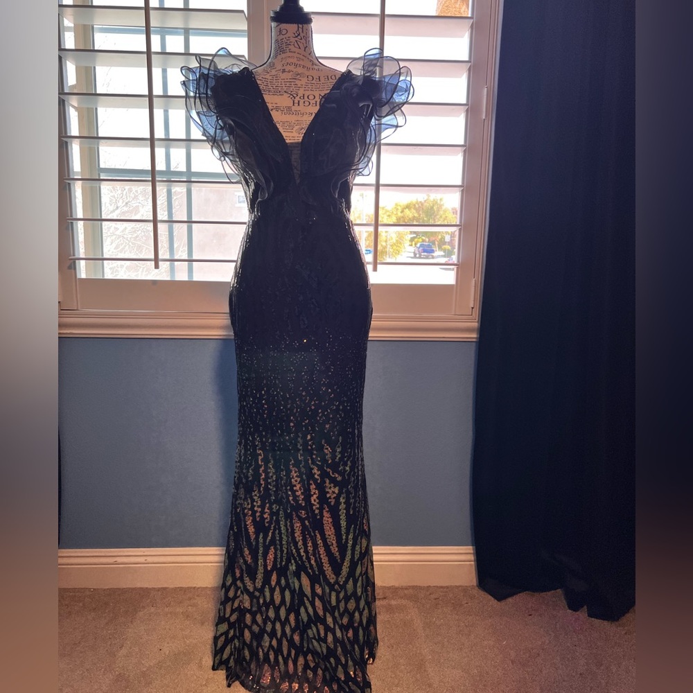 Beautiful long gown.